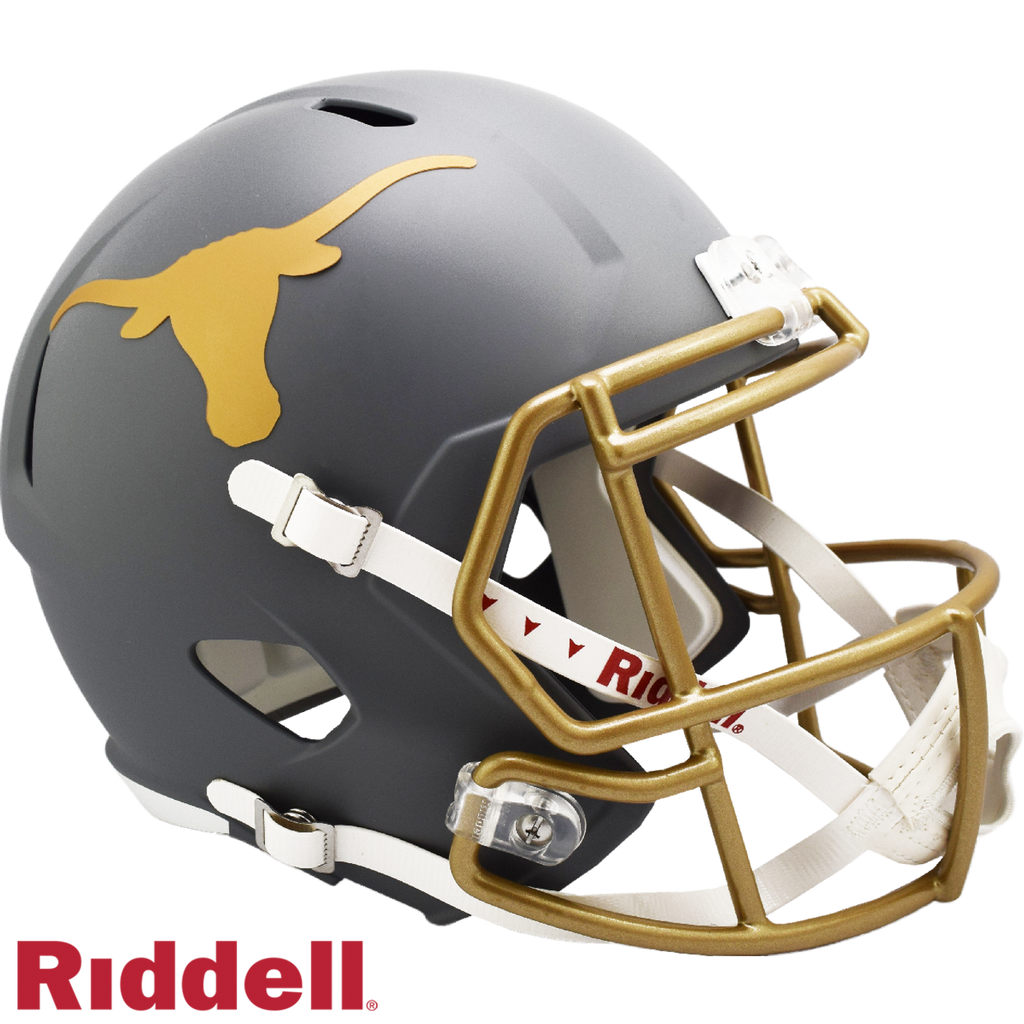 Texas Longhorns Helmet Riddell Replica Full Size Speed Style Slate Alternate - Riddell