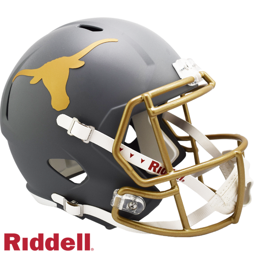 Texas Longhorns Helmet Riddell Replica Full Size Speed Style Slate Alternate - Riddell