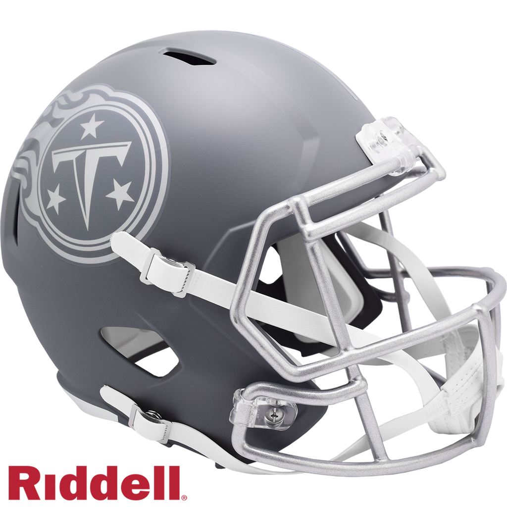 Tennessee Titans Helmet Riddell Replica Full Size Speed Style Slate Alternate - Riddell