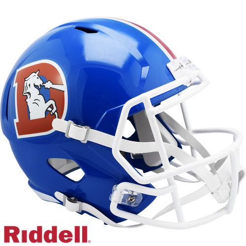 Denver Broncos Helmet Riddell Replica Full Size Speed Style 1975-1996 T/B - Riddell
