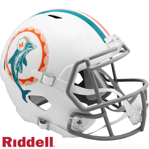 Miami Dolphins Helmet Riddell Replica Full Size Speed Style 1972 T/B - Riddell