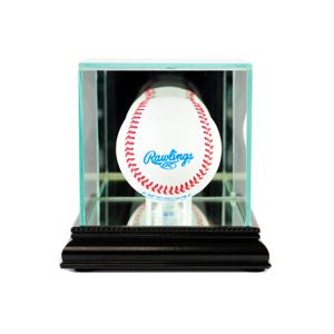 Single Baseball Display Case with Black Moulding
