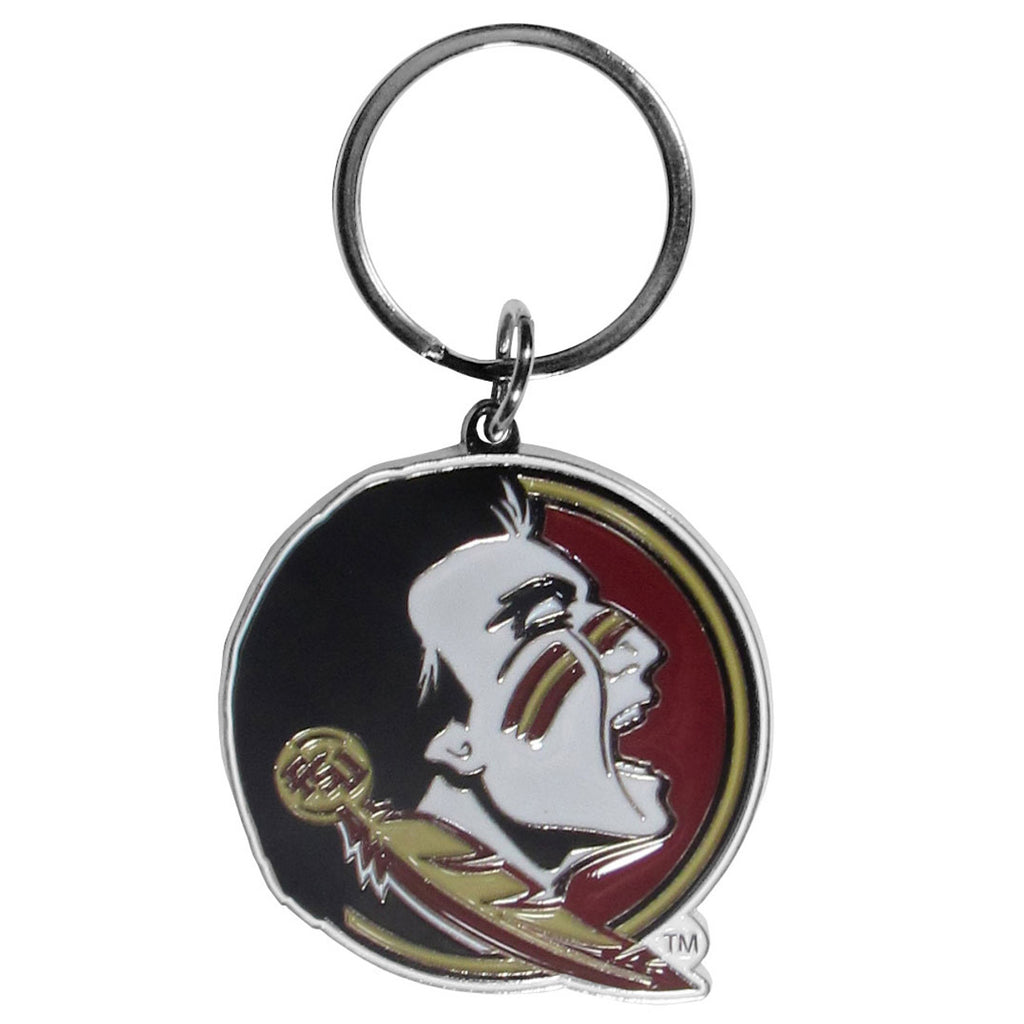 Florida State Seminoles Chrome Logo Cut Keychain - Siskiyou