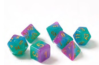 Sirius Dice - Northern Lights 7 Die Set