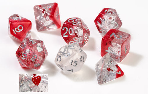 Sirius Dice - Sirius Hearts 7 Die Set
