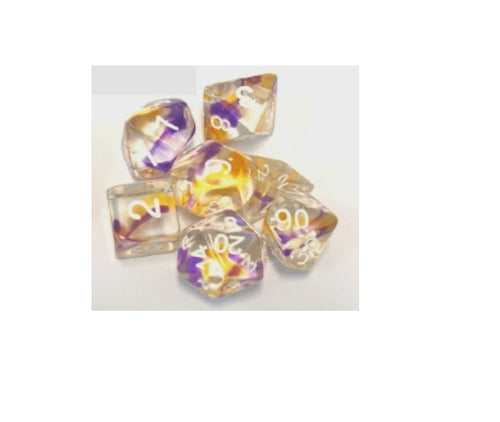 Sirius Dice - Sirius Dice Violet Swirl 7 Die Set