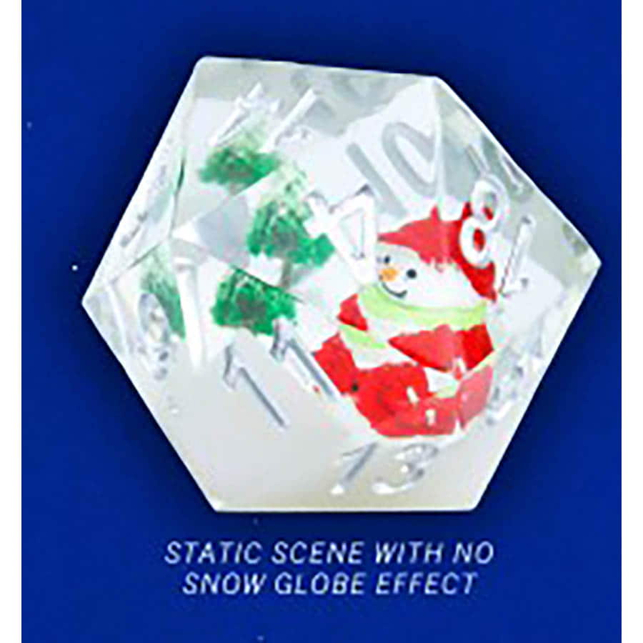 Sirius Dice -  D20 Holiday Scenic Large: Snowman