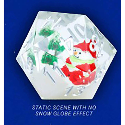 Sirius Dice -  D20 Holiday Scenic Large: Snowman