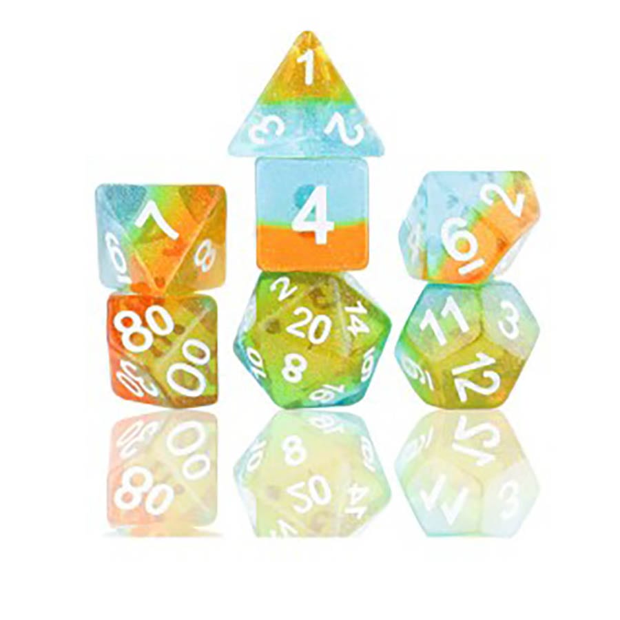 Sirius Dice -  7Ct Poly Dice Set: Celestial: Ocean Dusk