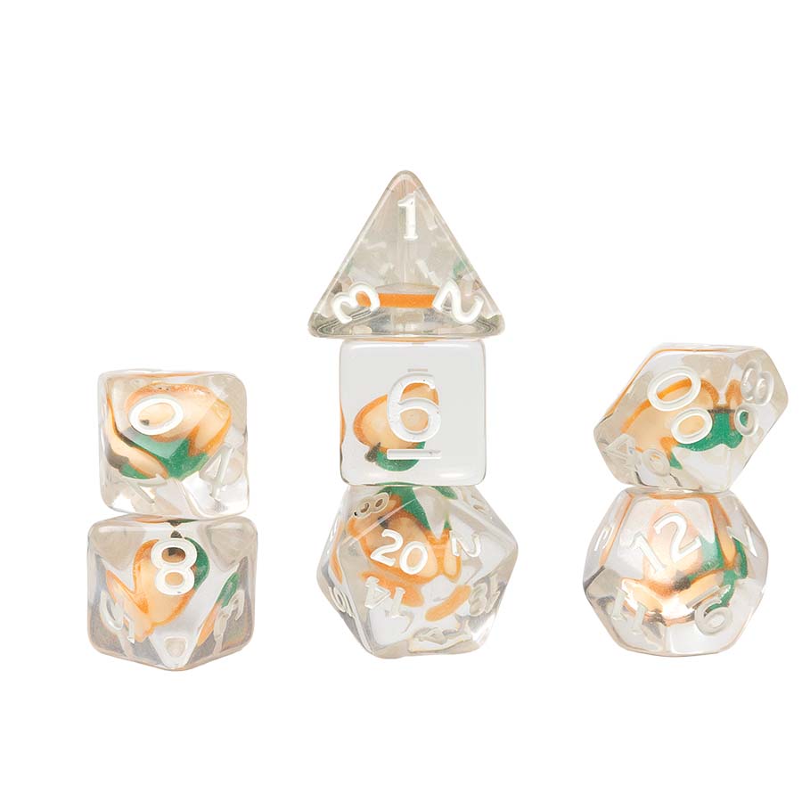 Sirius Dice -  7Ct Fruit Slice Dice Set: Peach Pre-Order