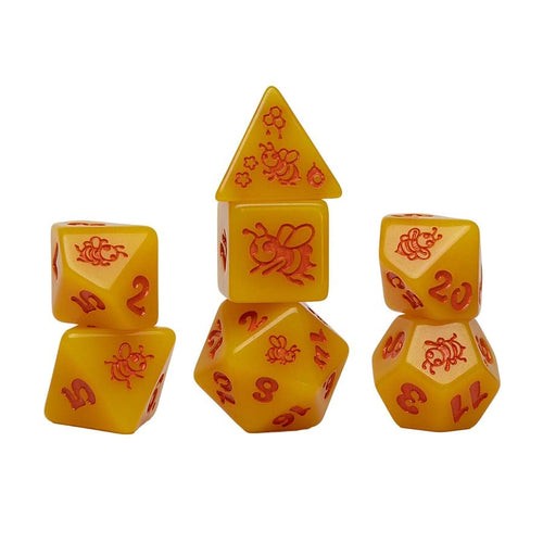 Sirius Dice: 7Ct Animal Dice: Golden Buzz Pre-Order
