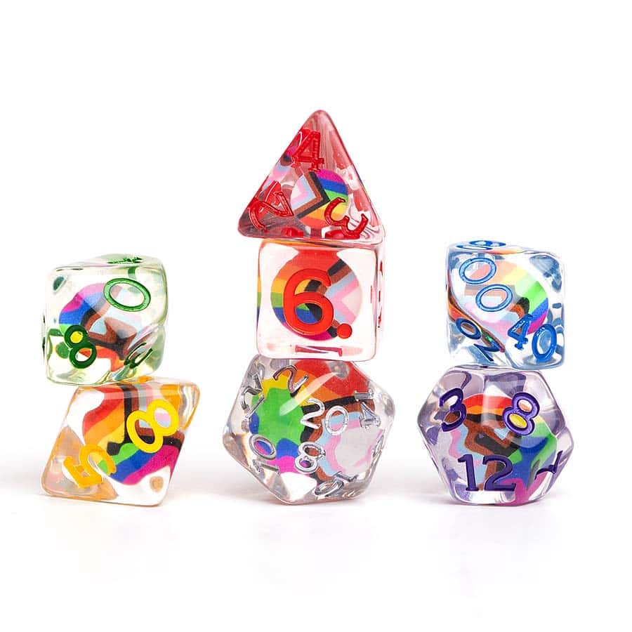 Sirius Dice -  Dungeons And Dragons: Progress Pride Dice Set
