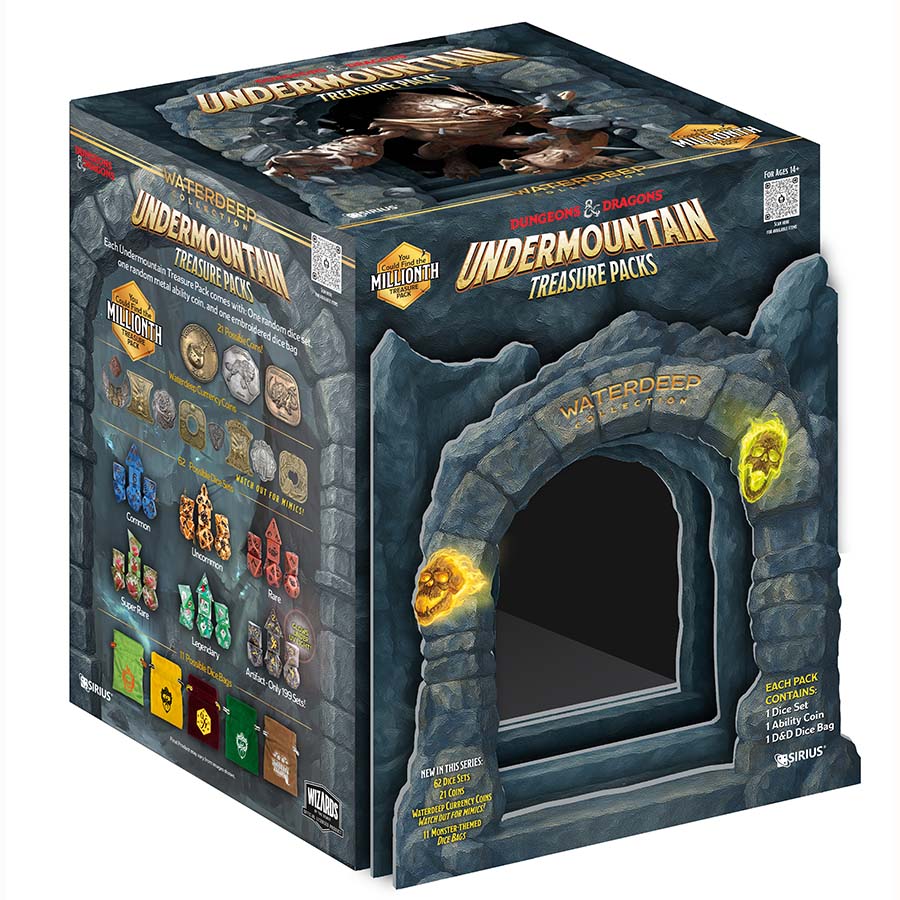 Sirius Dice -  Dungeons And Dragons: Undermountain Treasure Pdq (25Ct) Pre-Order