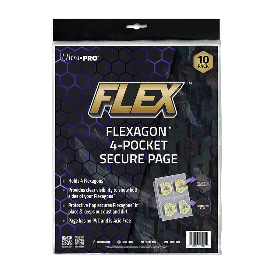 Sequoia Games -  Ultra Pro Flex Nba Flexagon 4-Pocket Pages 10/Pack