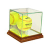 Softball Display Case with Walnut Moulding