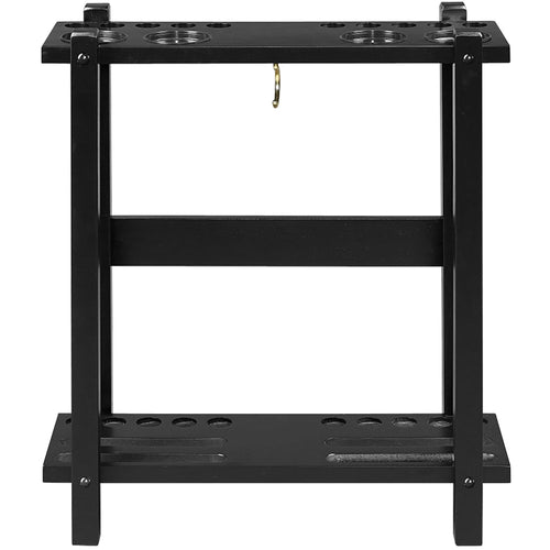STRAIGHT FLOOR CUE RACK-BLACK
