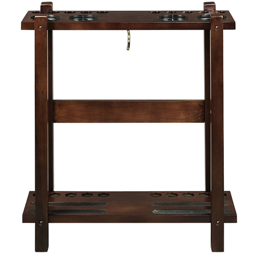 STRAIGHT FLOOR CUE RACK-CAPPUCCINO