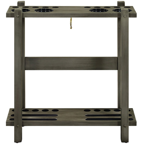 STRAIGHT FLOOR CUE RACK-SLATE
