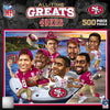 San Francisco 49ers Puzzle 500 Piece All-Time Greats - Masterpieces Puzzle Company