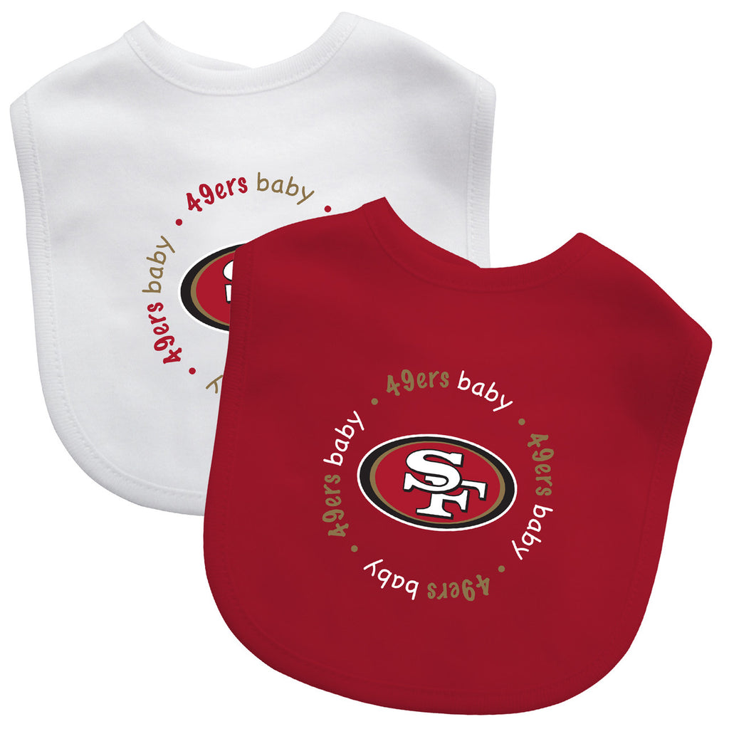 San Francisco 49ers Baby Bib 2 Pack - Masterpieces Puzzle Company