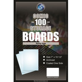 Southern Hobby Supply - Backing Boards Silver 100-Count Packaged