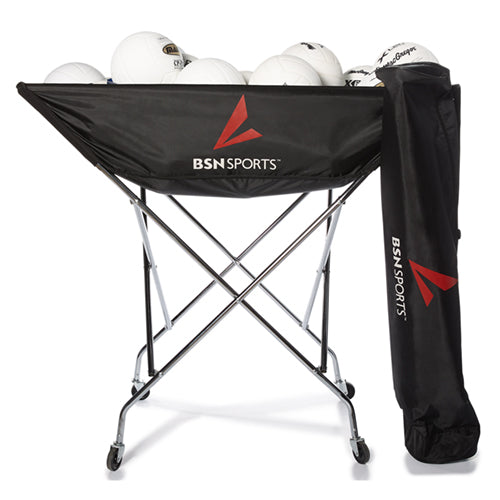 Sport Supply 1454525 BSN Hammock Volleyball Cart  Black