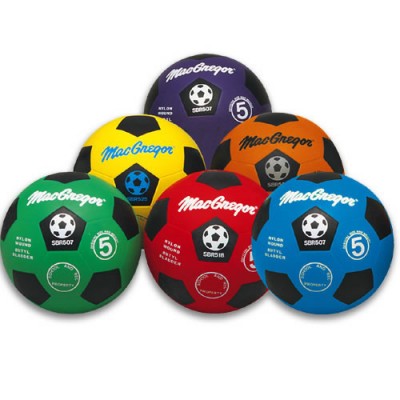 Macgregor MacGregor MCSBR402 Rubber Soccerballs  Blue - Size 4