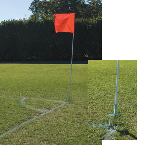 Alumagoal MSSOCFLGY Alumagoal Flexible Soccer Corner Flags  Pack of 4