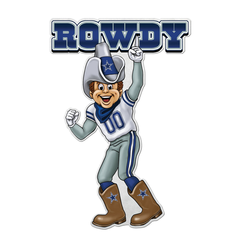 Dallas Cowboys Pennant Shape Cut Mascot Design - Rico Industries