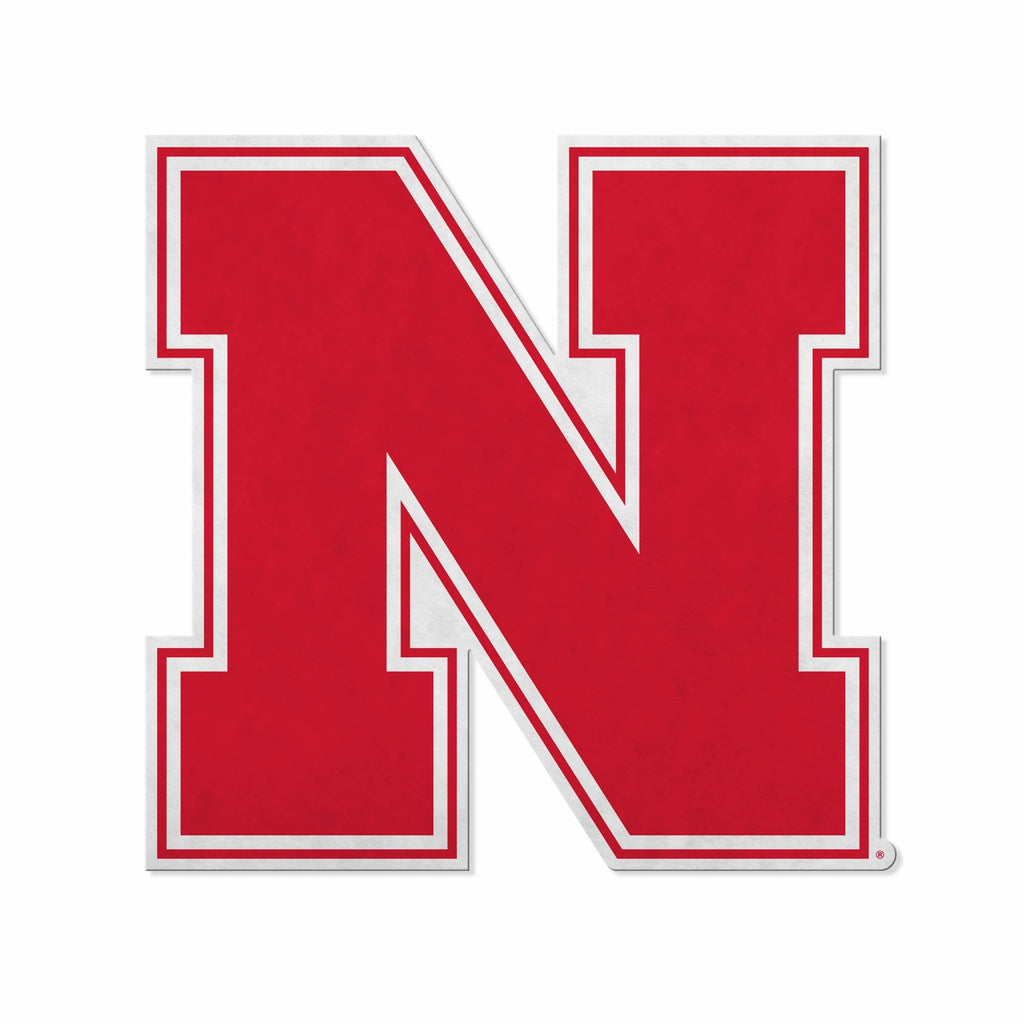Nebraska Cornhuskers Pennant Shape Cut Logo Design - Rico Industries