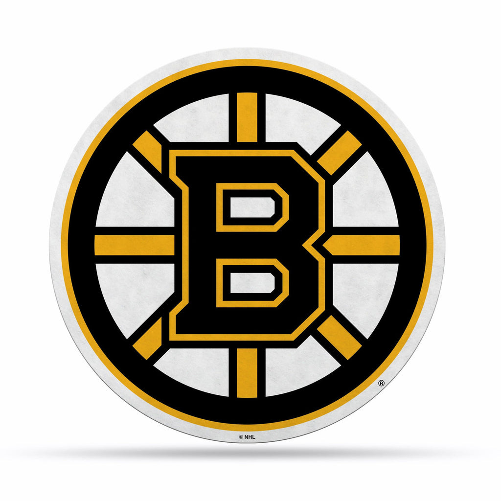 Boston Bruins Pennant Shape Cut Logo Design - Rico Industries