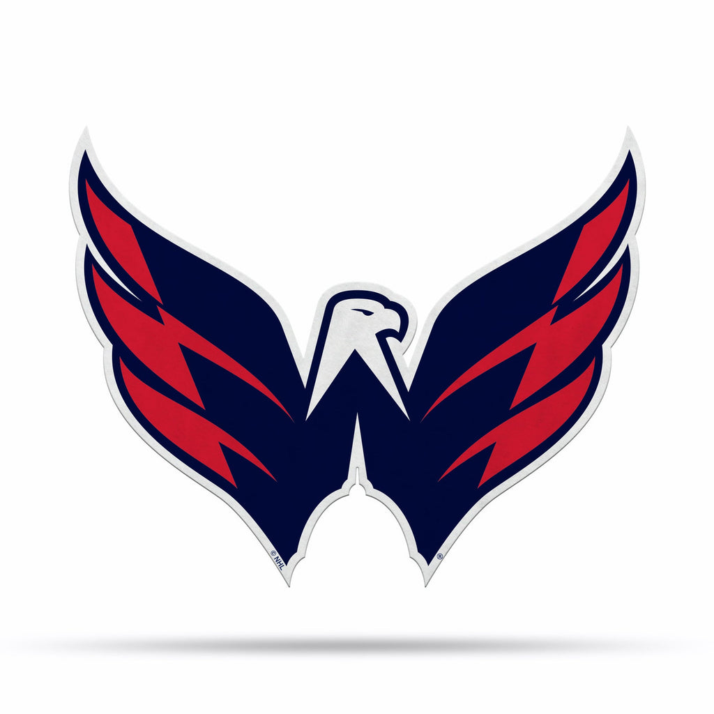 Washington Capitals Pennant Shape Cut Logo Design - Rico Industries