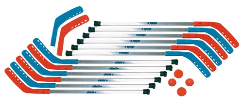 PerfectPitch Shield 50 in. Aluminator Indoor Replacement Floor Hockey Stick, Grades 9 to 12, Red