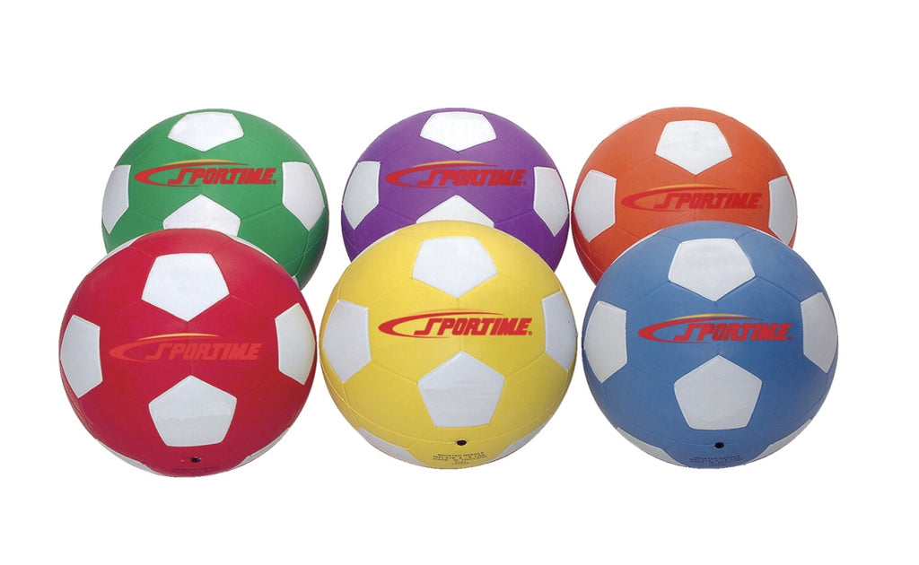 Sportime 1599259 No.5 Soccer Balls  Set of 6