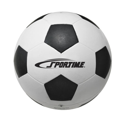 Sportime 1599258 No 5 Soccer Ball, Black & White