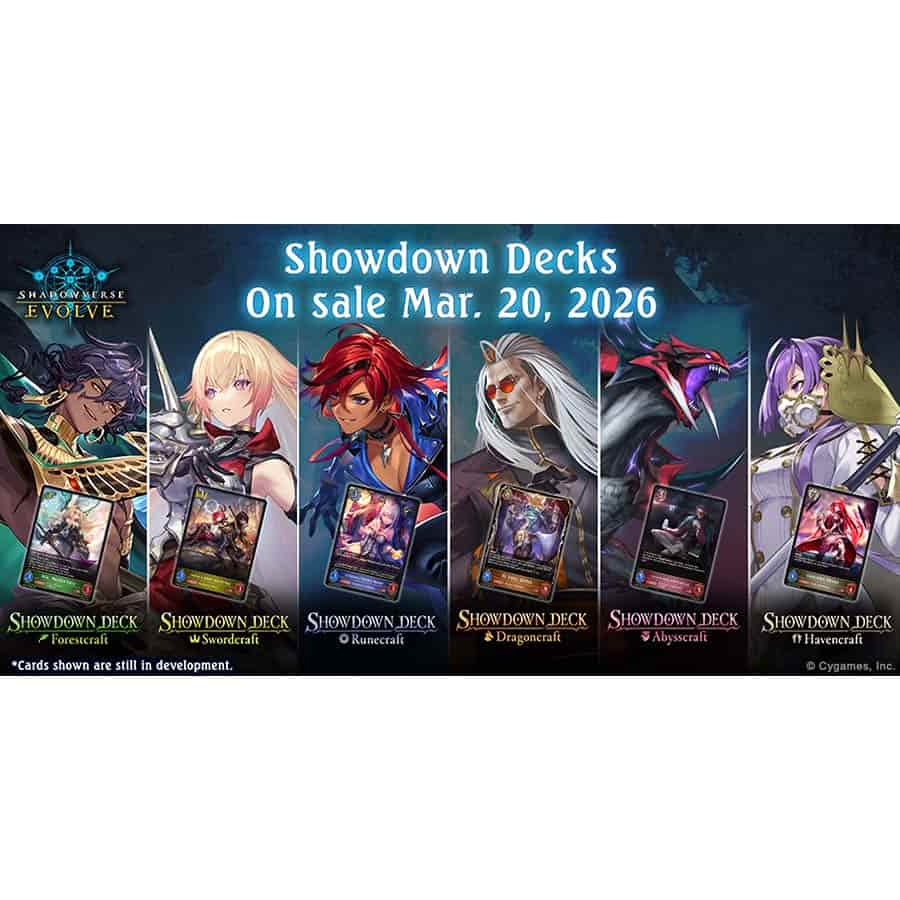Bushiroad Se-Asia Pte Ltd -  Shadowverse Evolve: Showdown Deck 01: Forestcraft (6Ct Display)