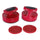 PowerPLay Pro-Series Air Hockey 4 in. Strikers & 3 in. Puck Set, Red