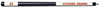 SYRACUSE ENGRAVED BILLIARD CUE WHITE / ORANGE - SYRBCE101