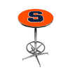 SYRACUSE CHROME FOOT RING PUB TABLE ORANGE - SYRPTR121