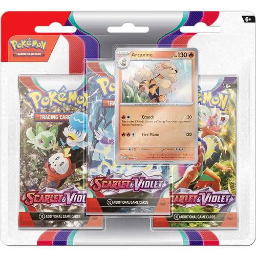Scarlet & Violet - 3 Booster Pack Blister (Arcanine)