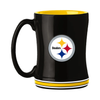 Pittsburgh Steelers Coffee Mug 14oz Sculpted Relief Team Color - Logo Brands