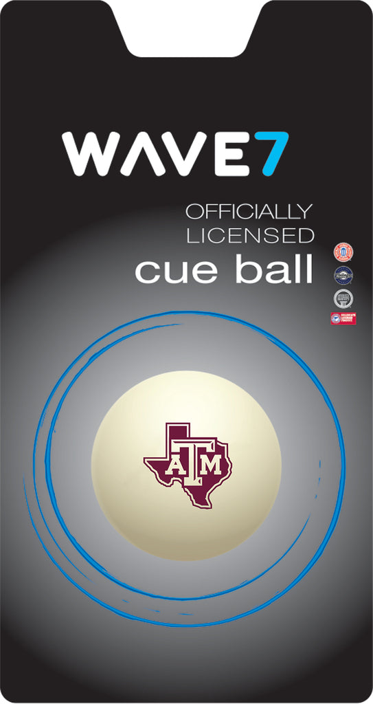 TEXAS A&M CUE BALL WHITE - TAMBBC900X