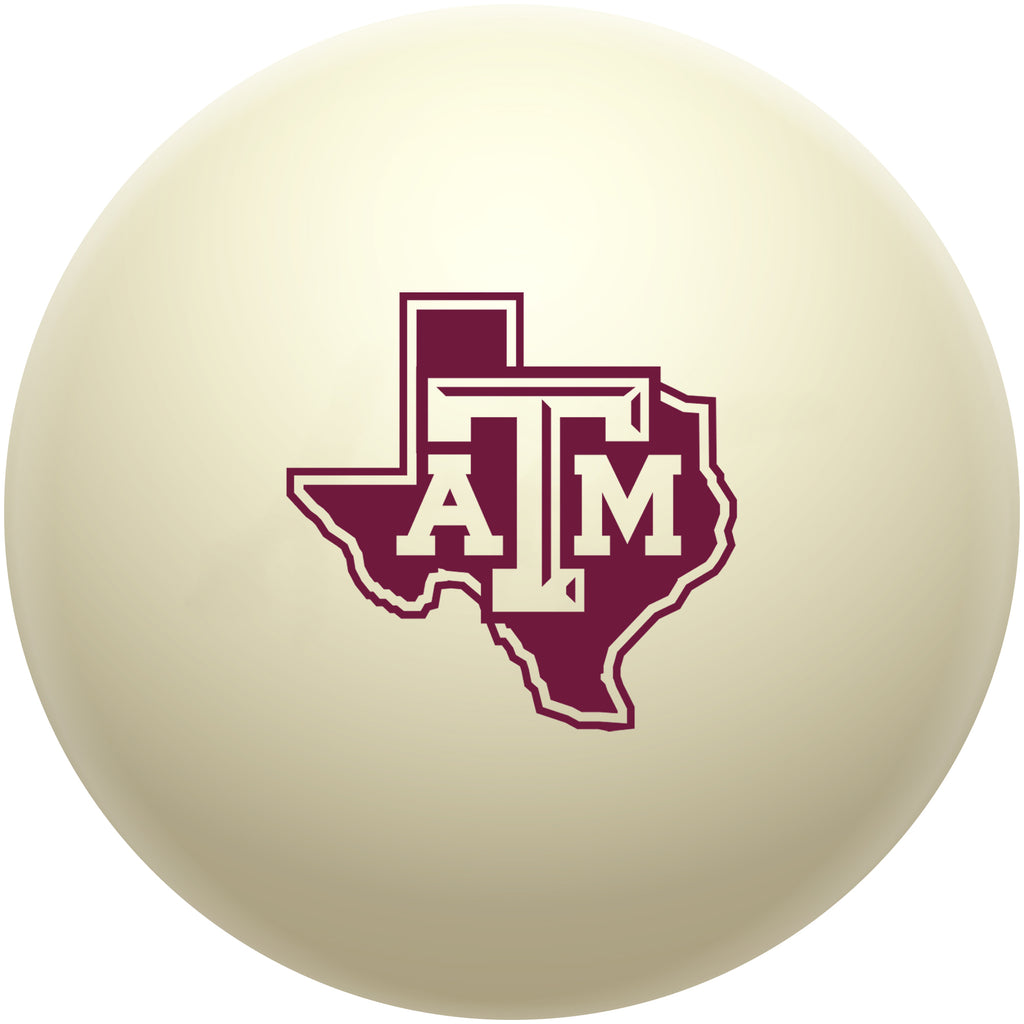 TEXAS A&M CUE BALL WHITE - TAMBBC900X