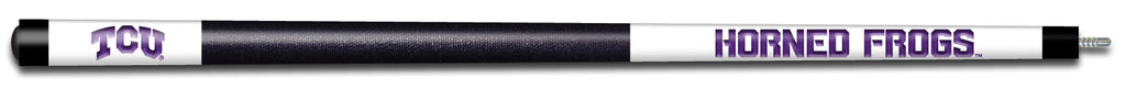 TCU ENGRAVED BILLIARD CUE WHITE / PURPLE - TCUBCE101