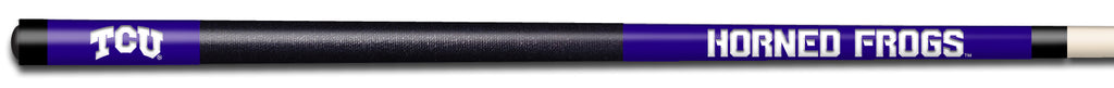 TCU COLOR ENGRAVED BILLIARD CUE WHITE / PURPLE - TCUBCE931