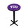 TCU PEDESTAL PUB TABLE PURPLE - TCUPTB131