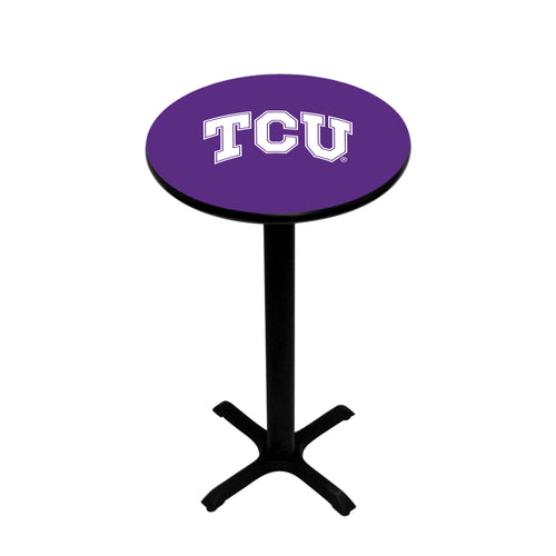 TCU PEDESTAL PUB TABLE PURPLE - TCUPTB131