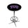 TCU CHROME FOOT RING PUB TABLE BLACK - TCUPTR114