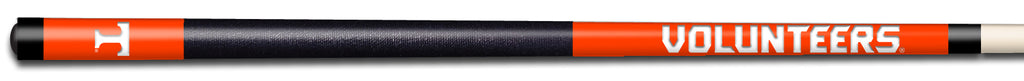 TENNESSEE COLOR ENGRAVED BILLIARD CUE WHITE / ORANGE - TENBCE931