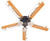 TENNESSEE CEILING FAN - 52'' ORANGE/WHITE - TENFAN100-52